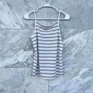 Loft Black & White Striped Tank